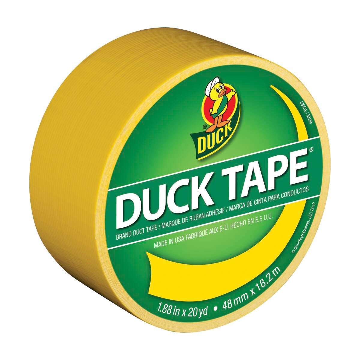 Duck Tape Colored Duct Tape, 1-7/8 Inches x 20 Yards, Yellow 404007